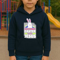 Silly Rabbit Easter Is For Jesus Funny Eggs Kids Hoodie