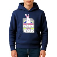 Silly Rabbit Easter Is For Jesus Funny Eggs Kids Hoodie