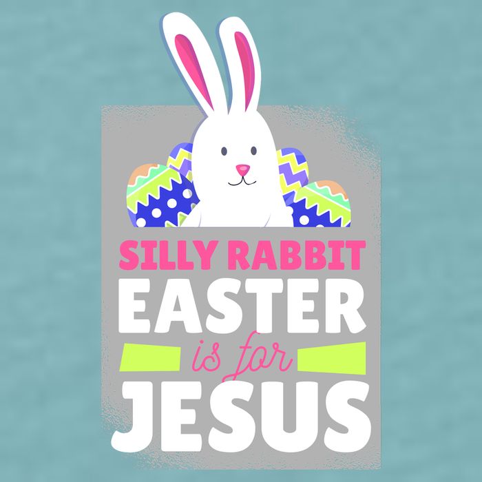 Silly Rabbit Easter Is For Jesus Funny Eggs Sueded Cloud Jersey T-Shirt