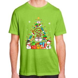 Santa Reindeer Elf Nurse Tools As Christmas Tree Lights Great Gift Adult ChromaSoft Performance T-Shirt