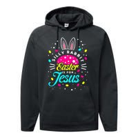 Silly Rabbit Easter Is For Jesus | Bunny Christians Performance Fleece Hoodie