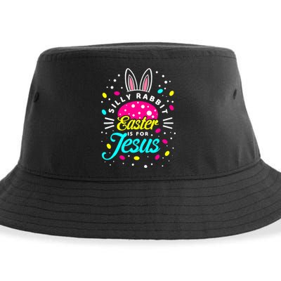 Silly Rabbit Easter Is For Jesus | Bunny Christians Sustainable Bucket Hat