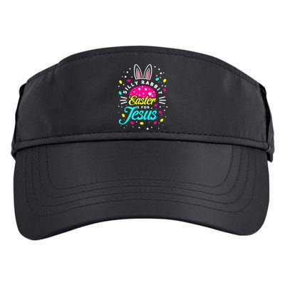 Silly Rabbit Easter Is For Jesus | Bunny Christians Adult Drive Performance Visor