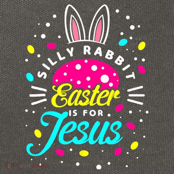 Silly Rabbit Easter Is For Jesus | Bunny Christians Cotton Canvas Backpack