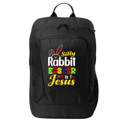 Silly Rabbit Easter Is For Jesus Funny Easter City Backpack