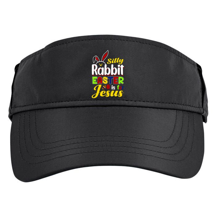 Silly Rabbit Easter Is For Jesus Funny Easter Adult Drive Performance Visor