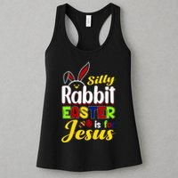 Silly Rabbit Easter Is For Jesus Funny Easter Womens Tank Top