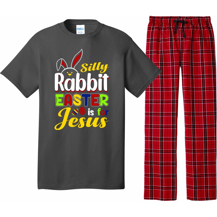 Silly Rabbit Easter Is For Jesus Funny Easter Pajama Set