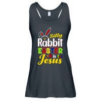 Silly Rabbit Easter Is For Jesus Funny Easter Ladies Essential Flowy Tank