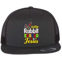 Silly Rabbit Easter Is For Jesus Funny Easter Flatbill Hat