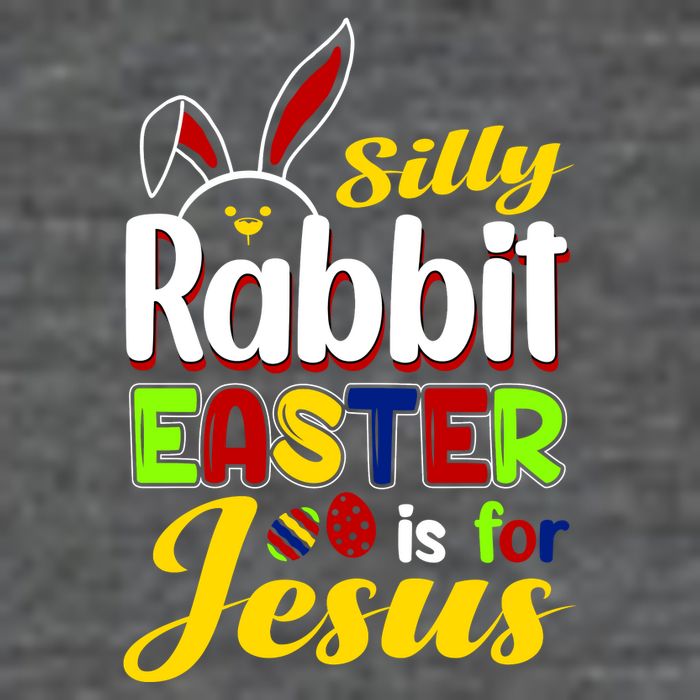 Silly Rabbit Easter Is For Jesus Funny Easter Flatbill Hat
