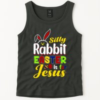 Silly Rabbit Easter Is For Jesus Funny Easter Tank Top