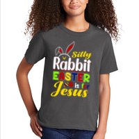Silly Rabbit Easter Is For Jesus Funny Easter Kids T-Shirt