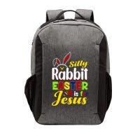 Silly Rabbit Easter Is For Jesus Funny Easter Vector Backpack