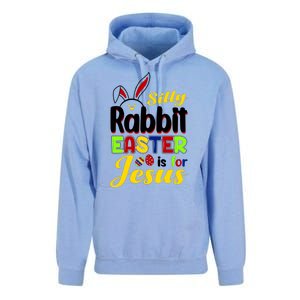 Silly Rabbit Easter Is For Jesus Funny Easter Unisex Surf Hoodie