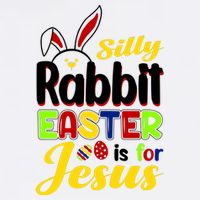 Silly Rabbit Easter Is For Jesus Funny Easter Garment-Dyed Sweatshirt