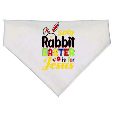 Silly Rabbit Easter Is For Jesus Funny Easter USA-Made Doggie Bandana