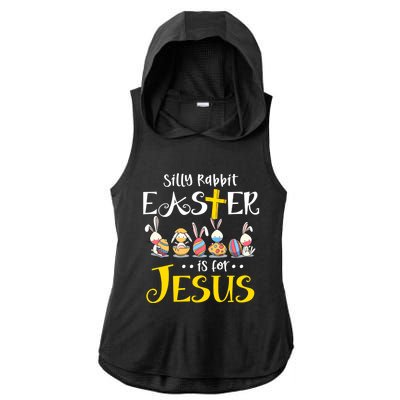 Silly Rabbit Easter Is For Jesus Bunny Face Mask Quarantined Gift Ladies PosiCharge Tri-Blend Wicking Draft Hoodie Tank