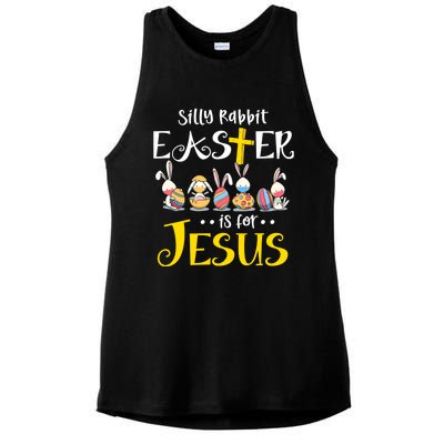 Silly Rabbit Easter Is For Jesus Bunny Face Mask Quarantined Gift Ladies PosiCharge Tri-Blend Wicking Tank