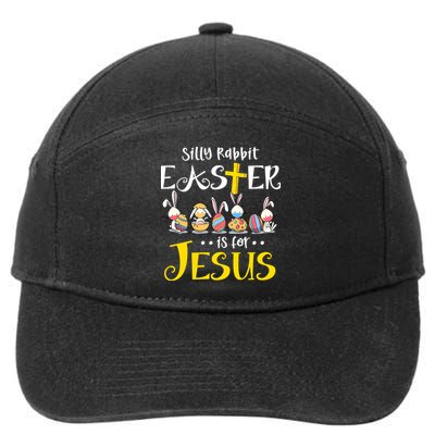 Silly Rabbit Easter Is For Jesus Bunny Face Mask Quarantined Gift 7-Panel Snapback Hat