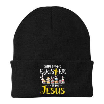 Silly Rabbit Easter Is For Jesus Bunny Face Mask Quarantined Gift Beanie