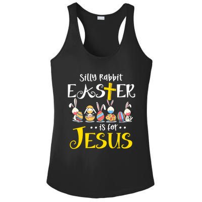 Silly Rabbit Easter Is For Jesus Bunny Face Mask Quarantined Gift Ladies PosiCharge Competitor Racerback Tank