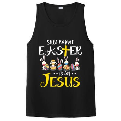 Silly Rabbit Easter Is For Jesus Bunny Face Mask Quarantined Gift PosiCharge Competitor Tank