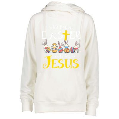 Silly Rabbit Easter Is For Jesus Bunny Face Mask Quarantined Gift Womens Funnel Neck Pullover Hood