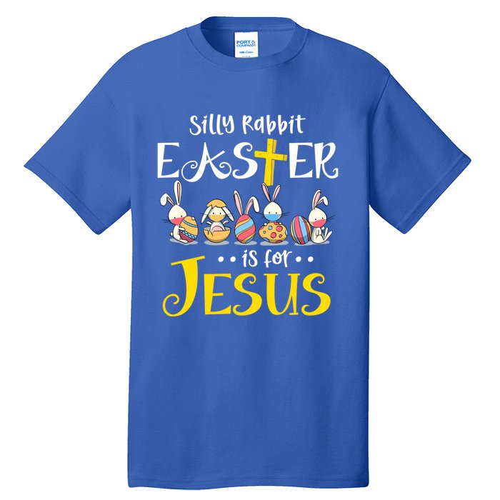 Silly Rabbit Easter Is For Jesus Bunny Face Mask Quarantined Gift Tall T-Shirt