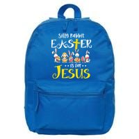 Silly Rabbit Easter Is For Jesus Bunny Face Mask Quarantined Gift 16 in Basic Backpack