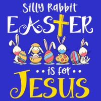 Silly Rabbit Easter Is For Jesus Bunny Face Mask Quarantined Gift 16 in Basic Backpack