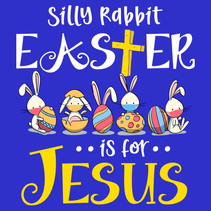 Silly Rabbit Easter Is For Jesus Bunny Face Mask Quarantined Gift 16 in Basic Backpack