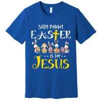 Silly Rabbit Easter Is For Jesus Bunny Face Mask Quarantined Gift Premium T-Shirt