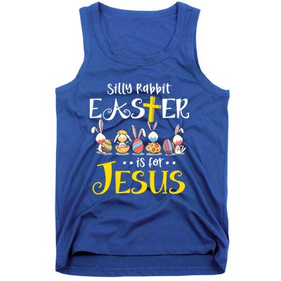 Silly Rabbit Easter Is For Jesus Bunny Face Mask Quarantined Gift Tank Top