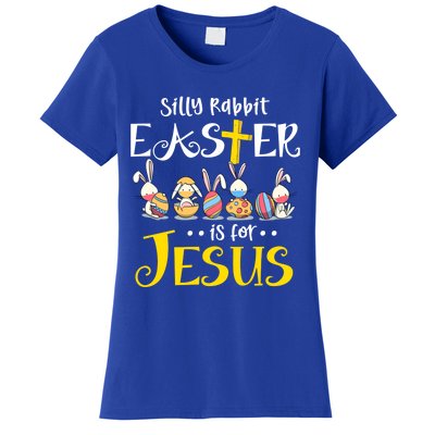 Silly Rabbit Easter Is For Jesus Bunny Face Mask Quarantined Gift Women's T-Shirt