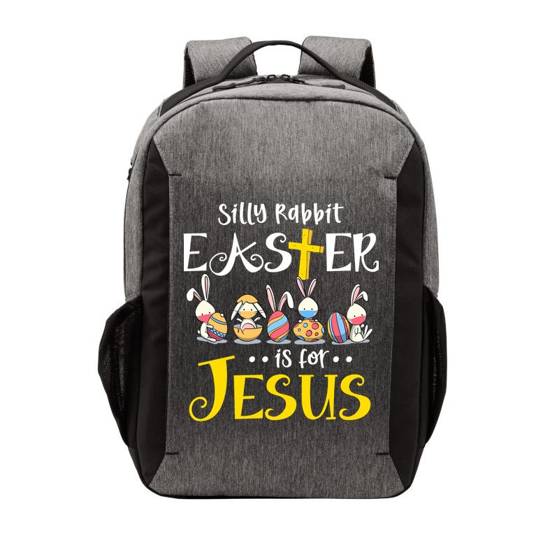 Silly Rabbit Easter Is For Jesus Bunny Face Mask Quarantined Gift Vector Backpack