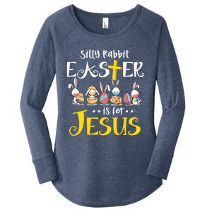 Silly Rabbit Easter Is For Jesus Bunny Face Mask Quarantined Gift Women's Perfect Tri Tunic Long Sleeve Shirt