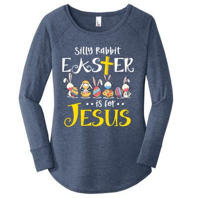 Silly Rabbit Easter Is For Jesus Bunny Face Mask Quarantined Gift Women's Perfect Tri Tunic Long Sleeve Shirt