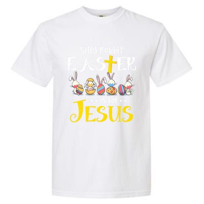 Silly Rabbit Easter Is For Jesus Bunny Face Mask Quarantined Gift Garment-Dyed Heavyweight T-Shirt