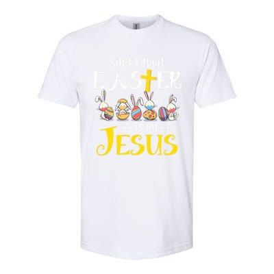 Silly Rabbit Easter Is For Jesus Bunny Face Mask Quarantined Gift Softstyle CVC T-Shirt