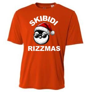 Skibidi Rizzmas Funny Christmas Penguin Cooling Performance Crew T-Shirt