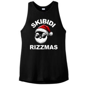 Skibidi Rizzmas Funny Christmas Penguin Ladies PosiCharge Tri-Blend Wicking Tank