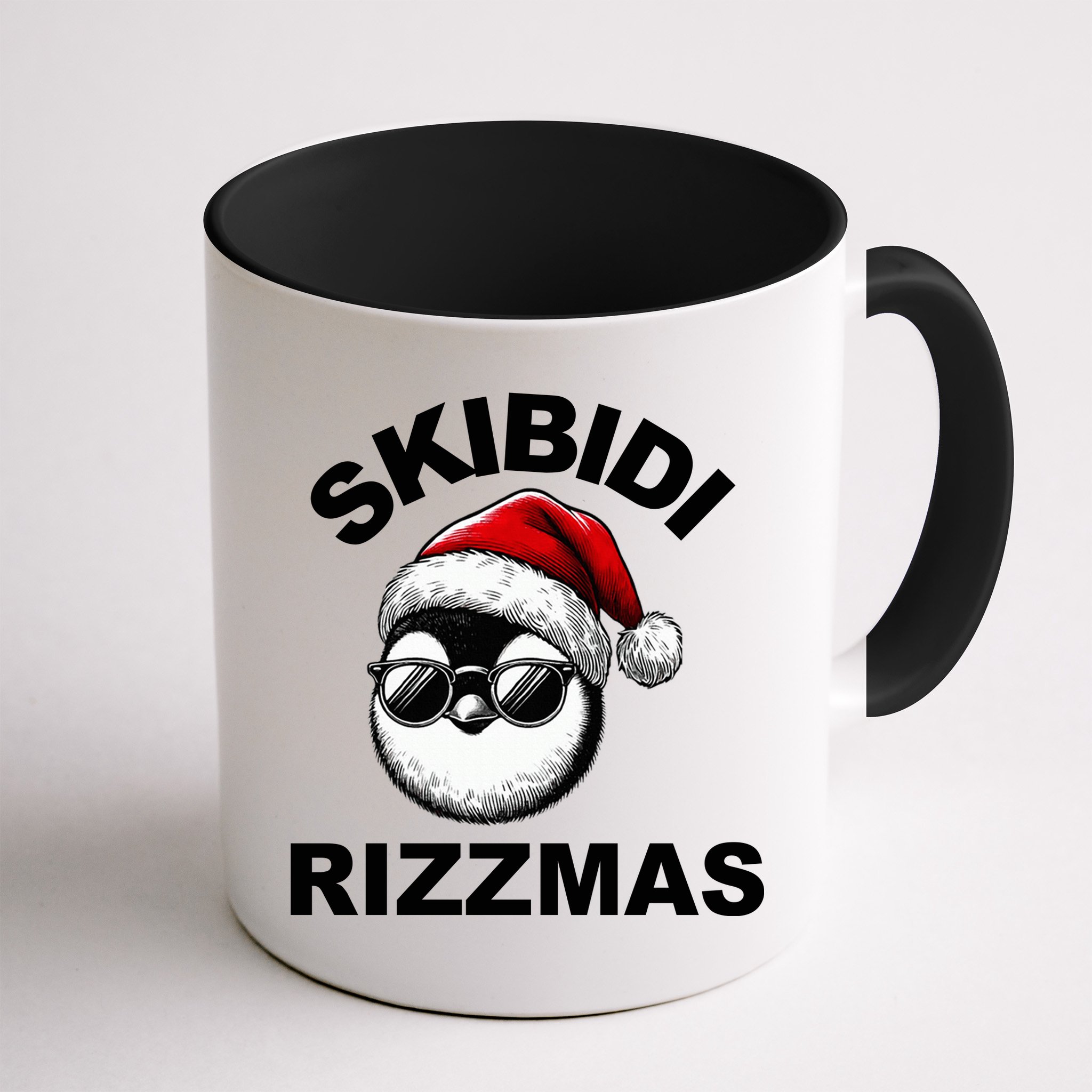 Skibidi Rizzmas Funny Christmas Penguin Mug