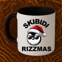 Skibidi Rizzmas Funny Christmas Penguin Mug