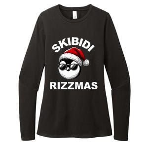 Skibidi Rizzmas Funny Christmas Penguin Womens CVC Long Sleeve Shirt