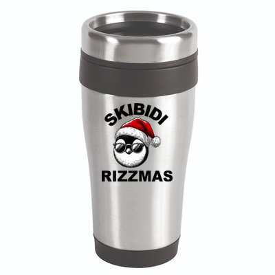 Skibidi Rizzmas Funny Christmas Penguin 16oz Travel Tumbler
