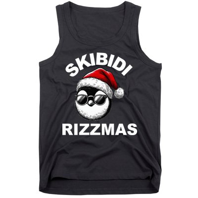 Skibidi Rizzmas Funny Christmas Penguin Tank Top
