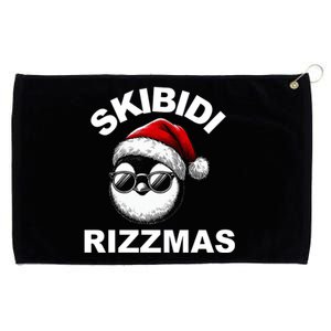 Skibidi Rizzmas Funny Christmas Penguin Grommeted Golf Towel