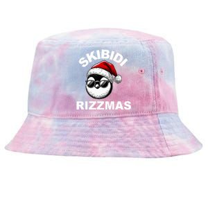 Skibidi Rizzmas Funny Christmas Penguin Tie-Dyed Bucket Hat