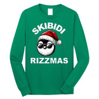 Skibidi Rizzmas Funny Christmas Penguin Long Sleeve Shirt